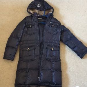 Mid length fila puffer coat